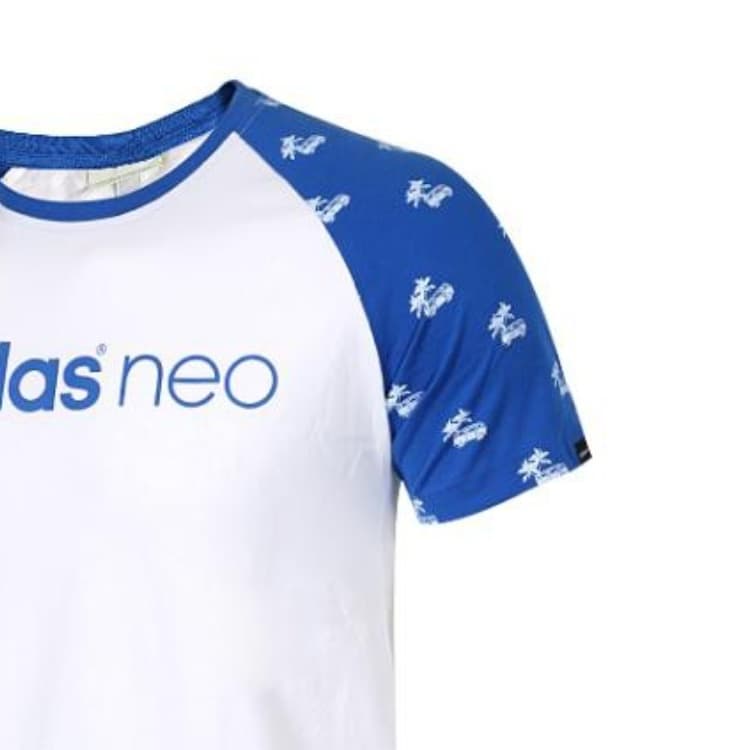 Футболка ADIDAS NEO Белый Мужской T-Рубашки - изображение 5