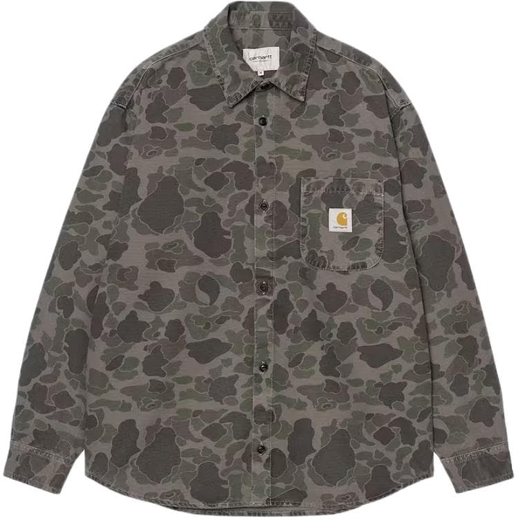 Рубашка Carhartt WIP FW25 L H Утка Рубашка Мужская - изображение 1
