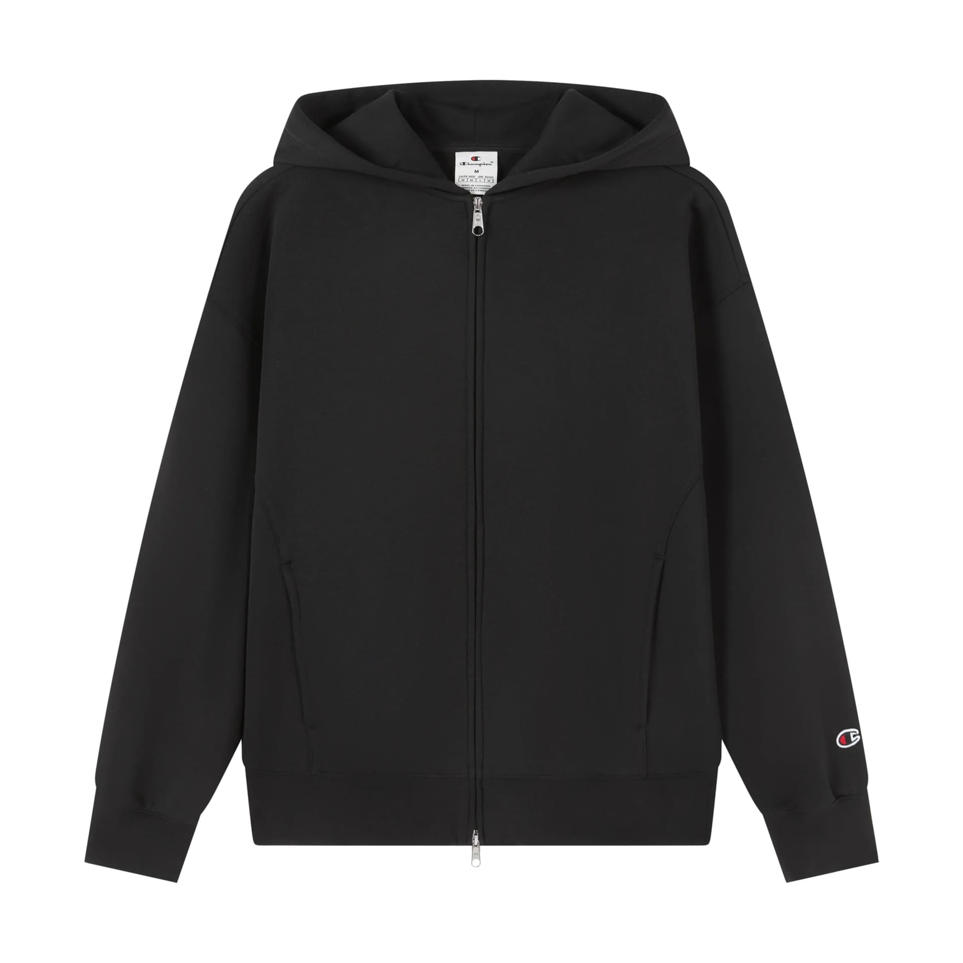 Кофта Champion FW24 script shop Свитшот с капюшоном, однотонный, универсальный, с вышитым логотипом на спине, флисовая подкладка, европейская версия, женский - изображение 5