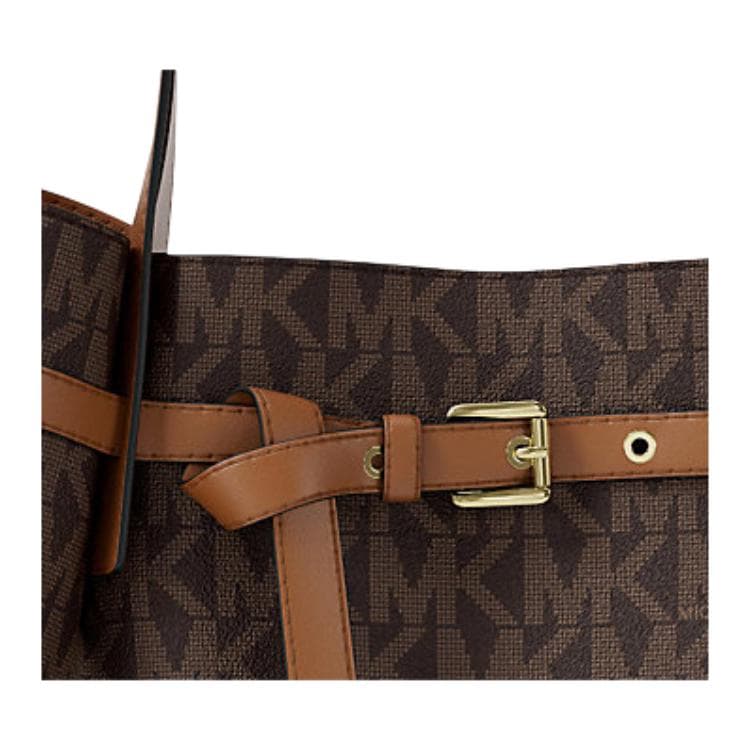 Мини-сумка MICHAEL KORS Emilia Искусственная кожа Сумка на плечо Большой Женские Коричневый - изображение 4