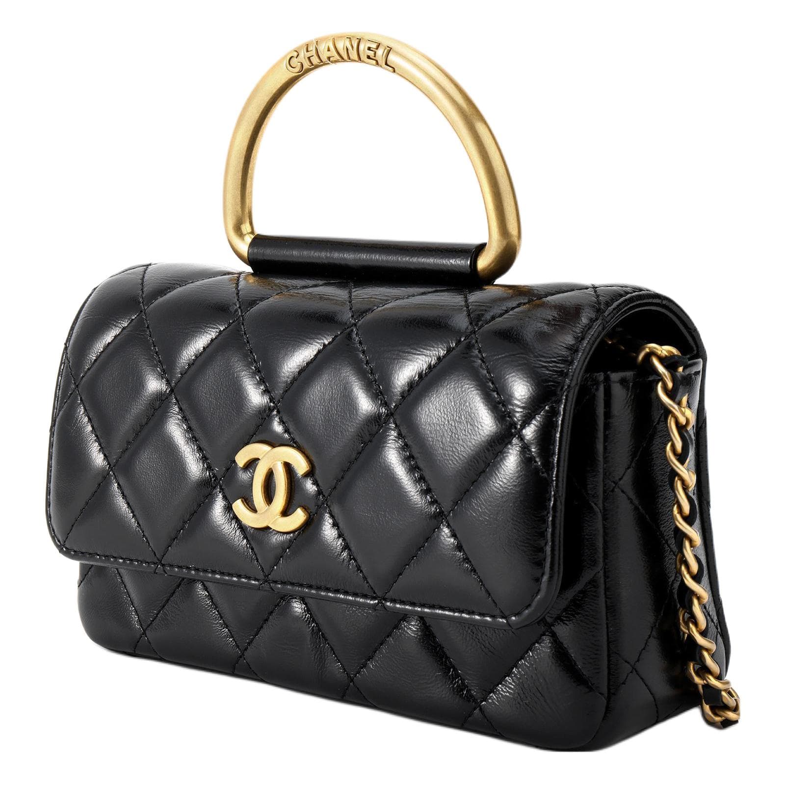 Сумка CHANEL 23S Vintage Handle Chain Bag Black - изображение 2