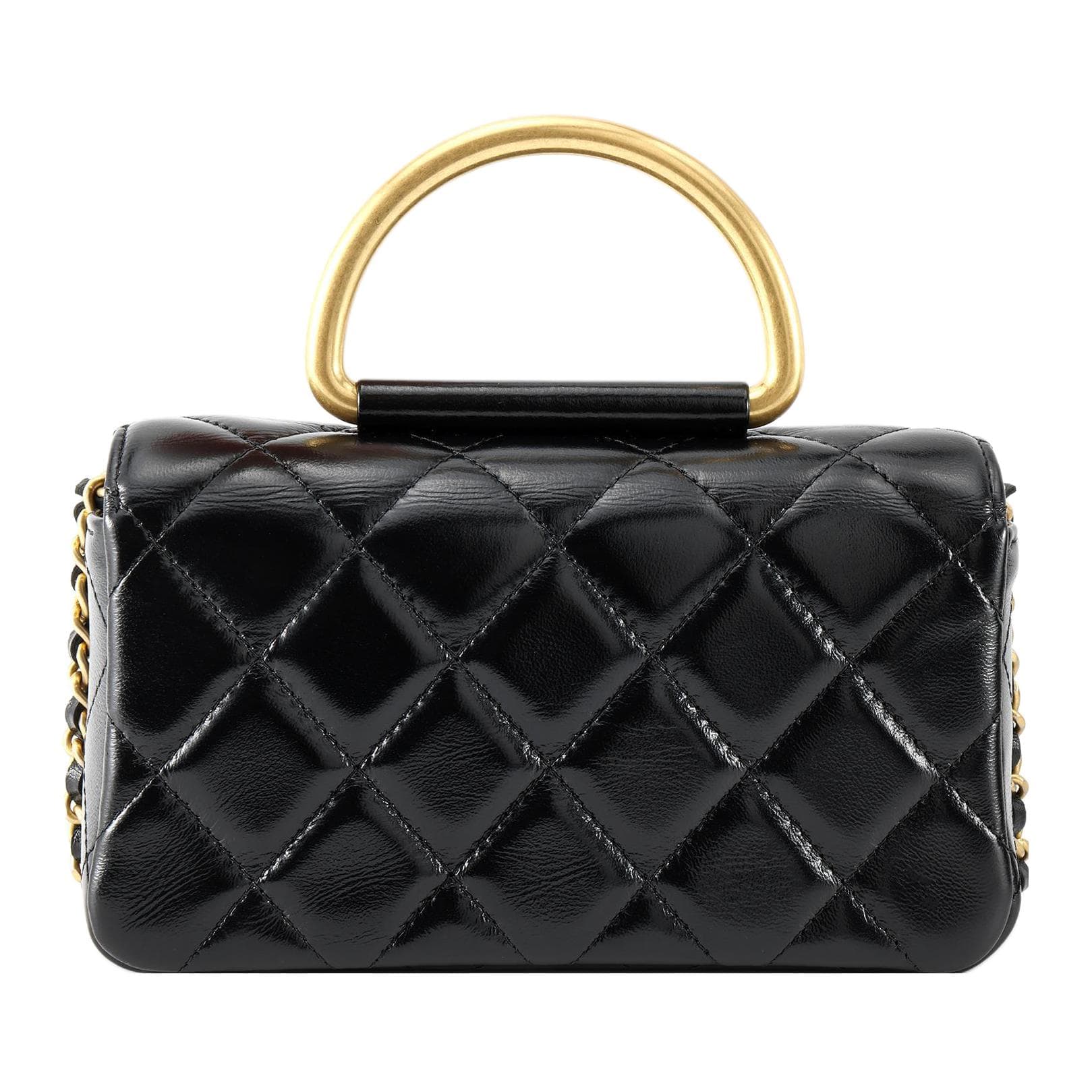 Сумка CHANEL 23S Vintage Handle Chain Bag Black - изображение 3