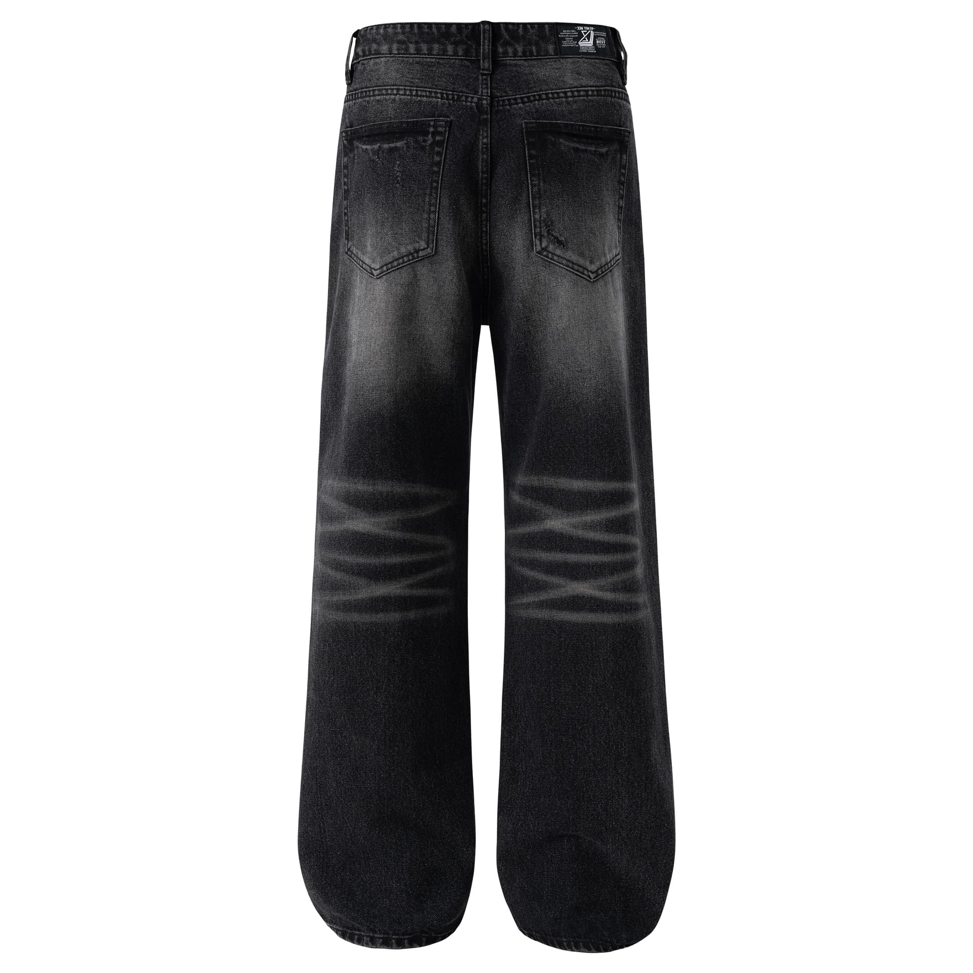 Штаны XINYINSU Black Gray Color Мужской Джинсы - изображение 2