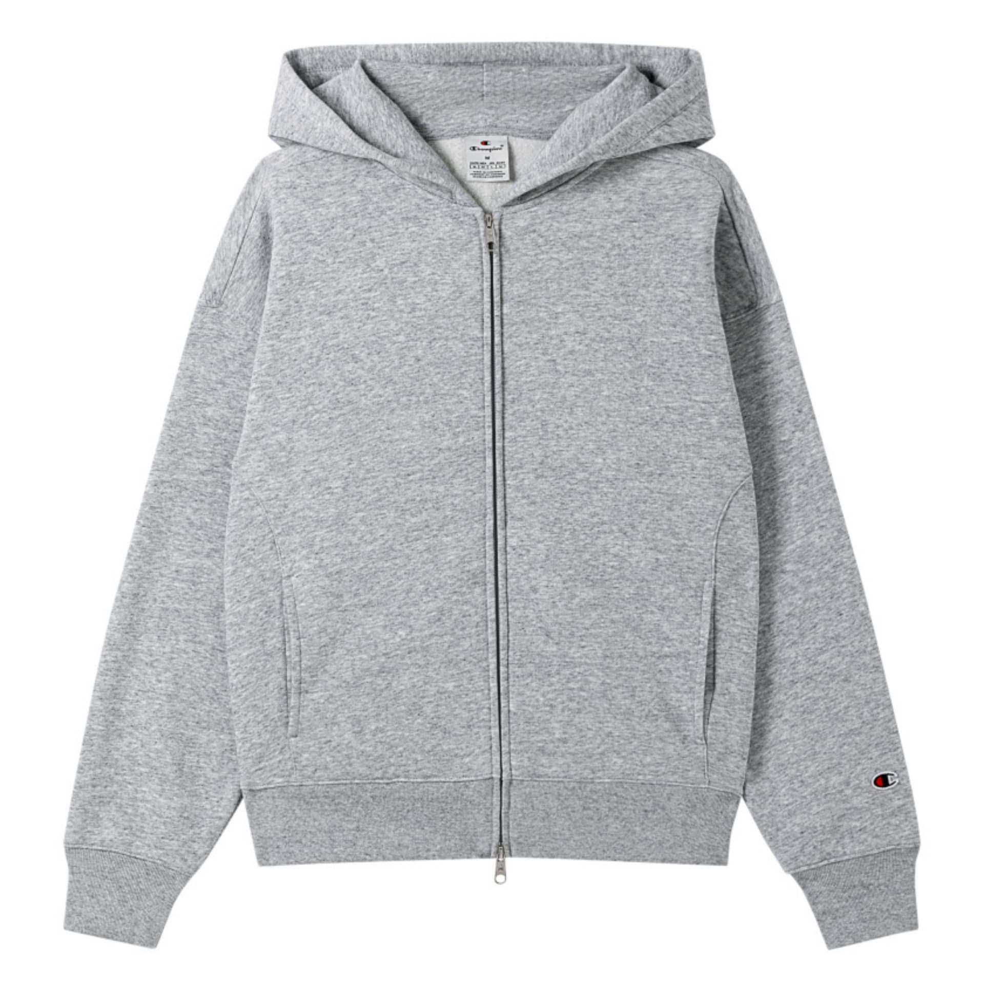 Кофта Champion FW24 script shop Свитшот с капюшоном, однотонный, универсальный, с вышитым логотипом на спине, флисовая подкладка, европейская версия, женский - изображение 1