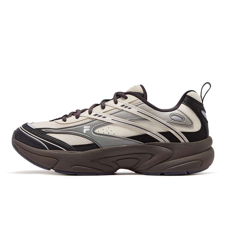 Кроссовки для бега FILA FUSION Легкая трасса Обувь Низкий верх Беговые кроссовки Мужские Овсяный коричневый - изображение 1