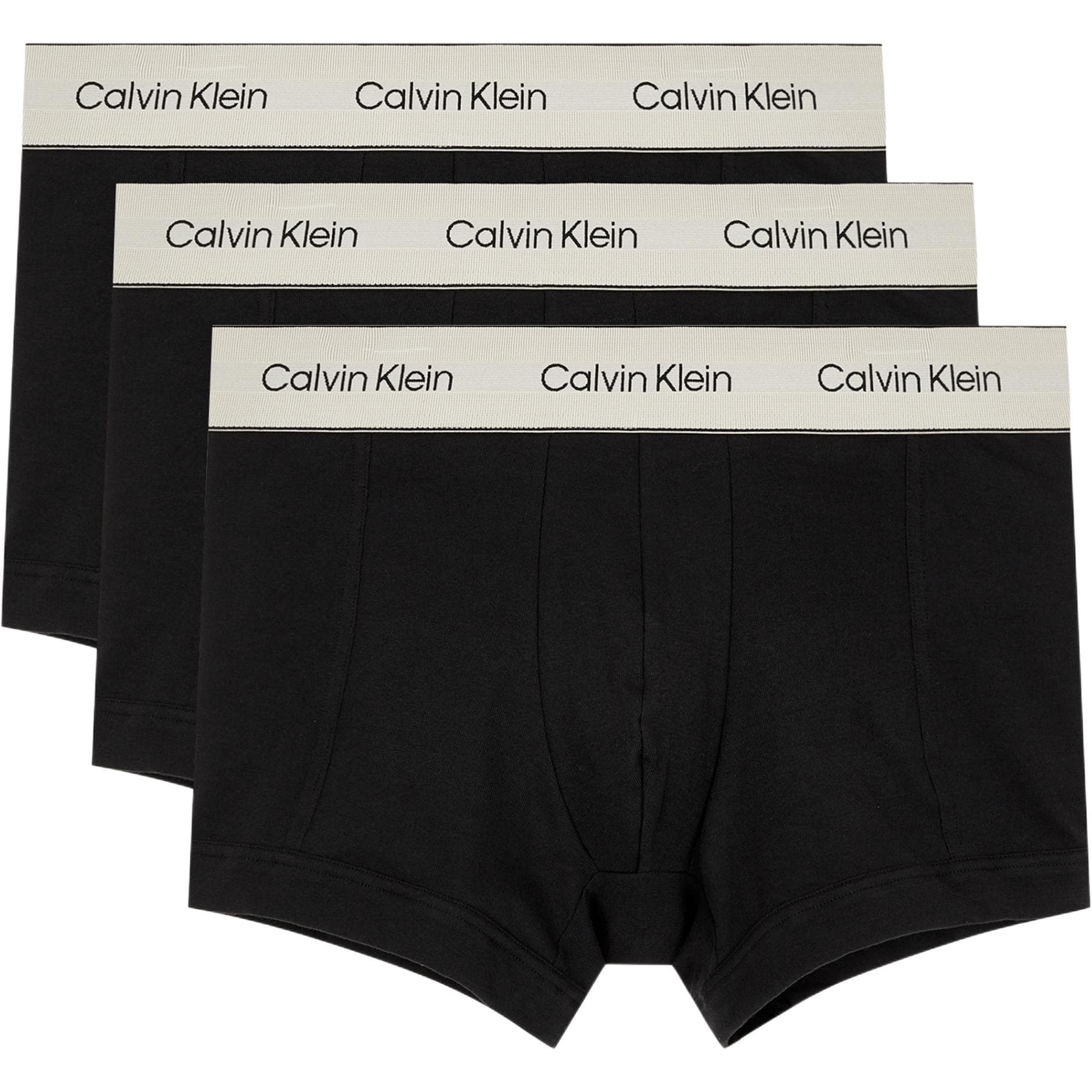Трусы calvin klein 3 шт (черный) Унисекс Боксеры - изображение 1