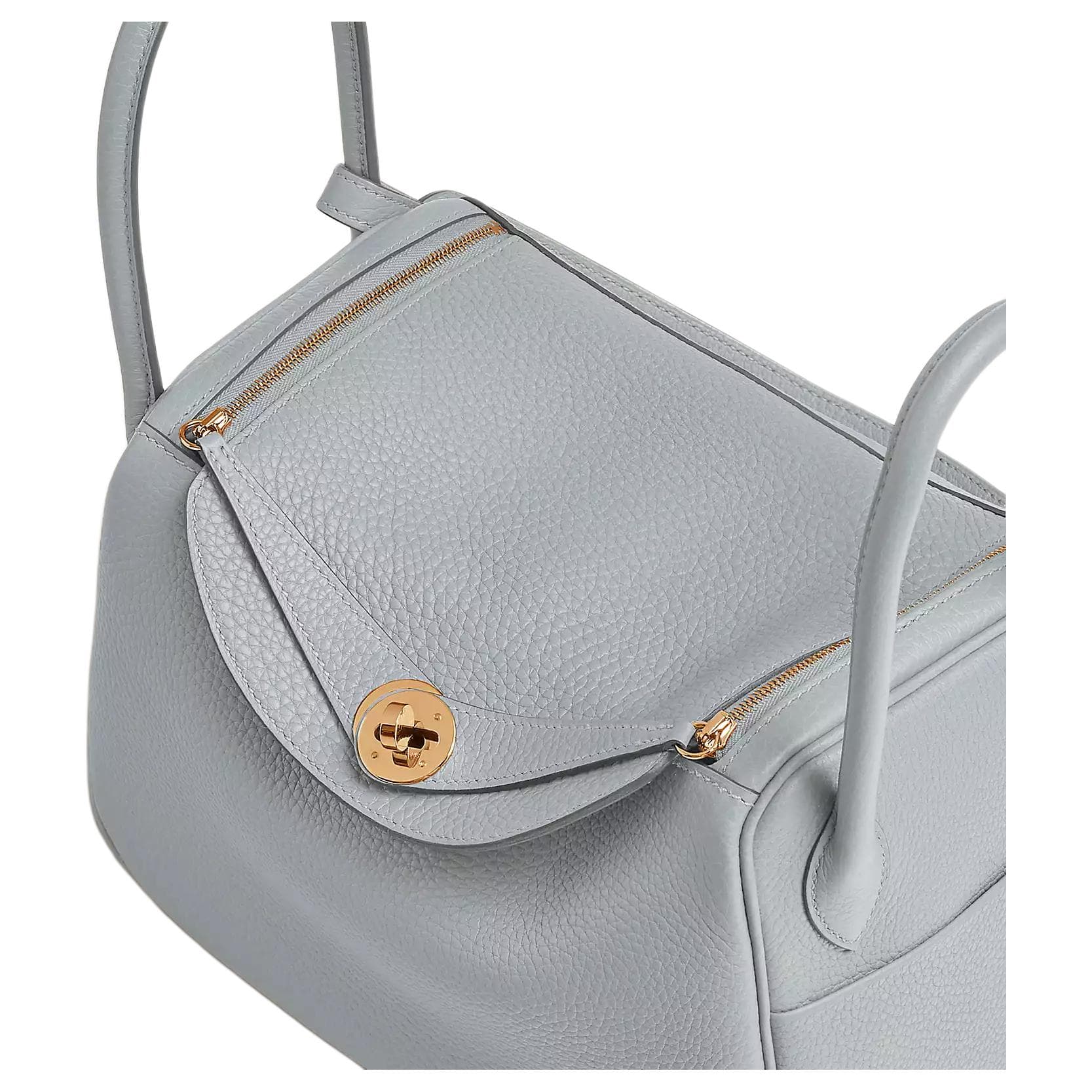 Сумка HERMES Lindy 26 Clemence 8U Bleu Glacier - изображение 5