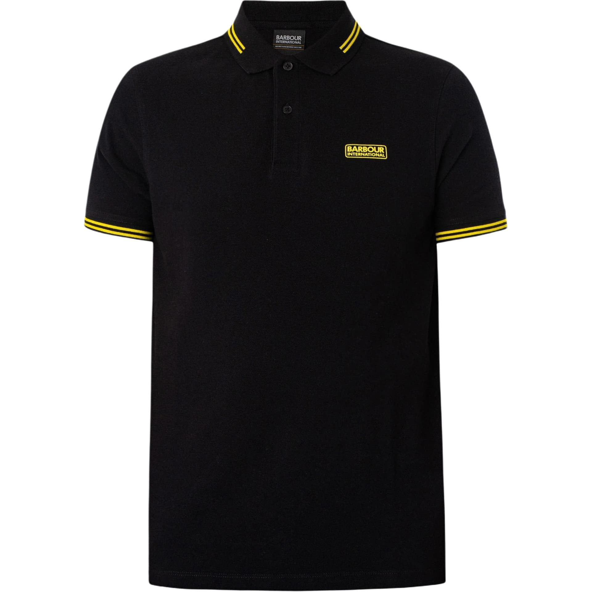 Поло BARBOUR Мужская черная поло - изображение 1