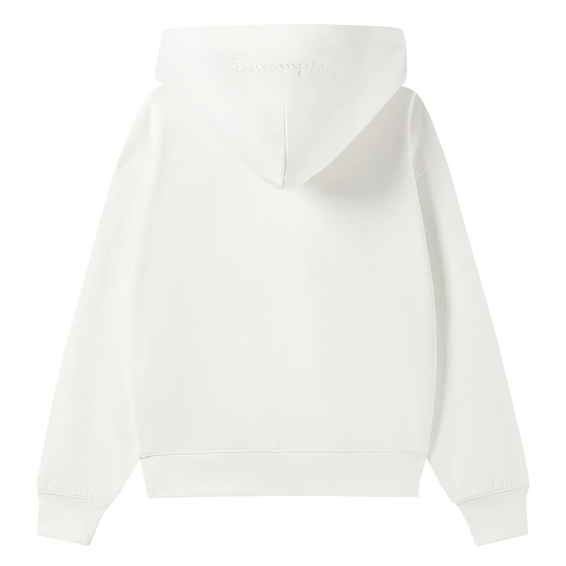 Кофта Champion FW24 script shop Свитшот с капюшоном, однотонный, универсальный, с вышитым логотипом на спине, флисовая подкладка, европейская версия, женский - изображение 3