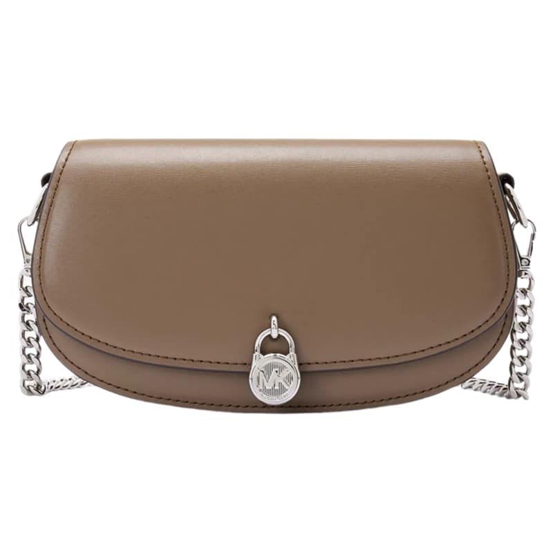 Мини-сумка MICHAEL KORS Mila Коровья кожа Седло Сумка Сумка через плечо Маленькая Женская Светлый тауп - изображение 1