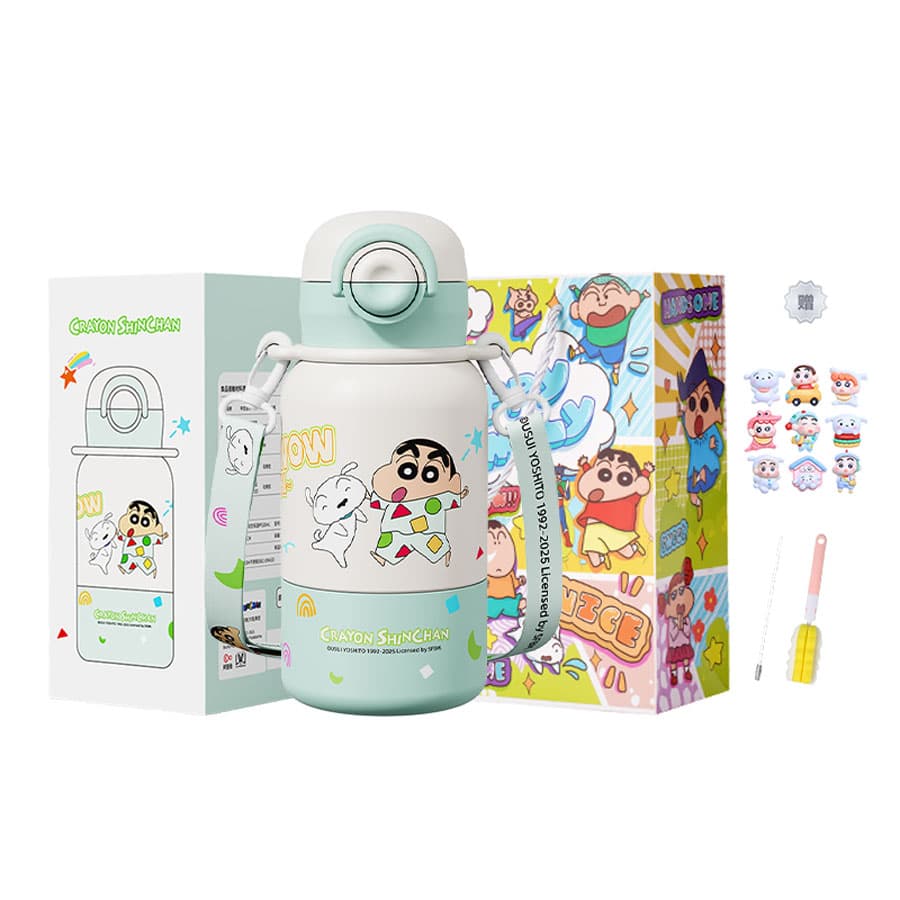 Crayon Shinchan Термокружки с эффектом сохранения тепла 520 мл практичные - изображение 1