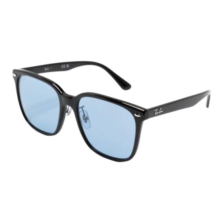 Солнцезащитные очки RayBan Ацетатные Квадратные Солнцезащитные Очки Унисекс Черные - изображение 1