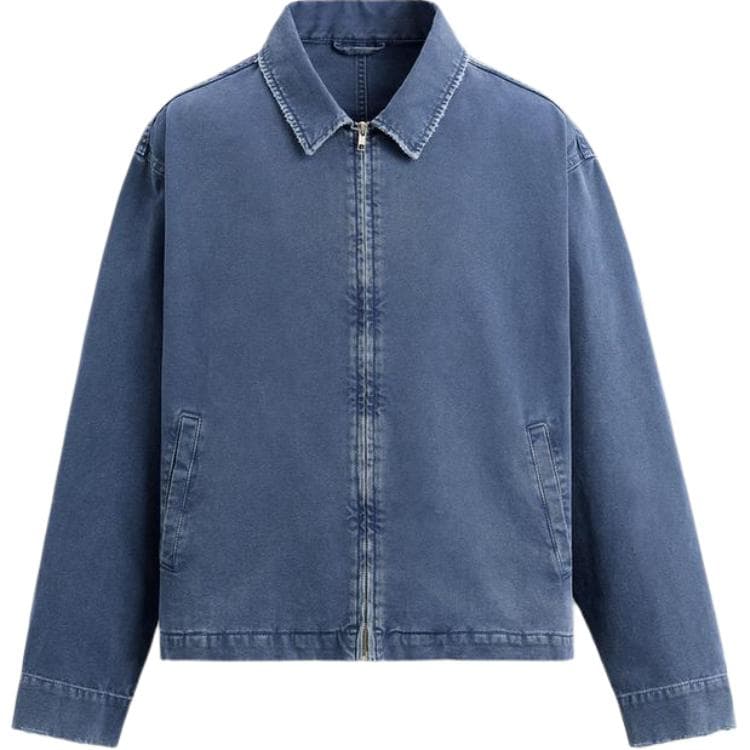 Джинсовая куртка ZARA Casual Washed Denim Jacket - изображение 1