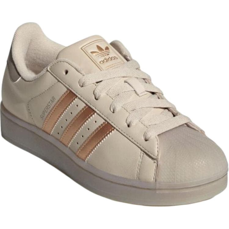 Кроссовки Adidas Originals Superstar 2 Кожа Повседневная Обувь Женская Бежевая - изображение 3