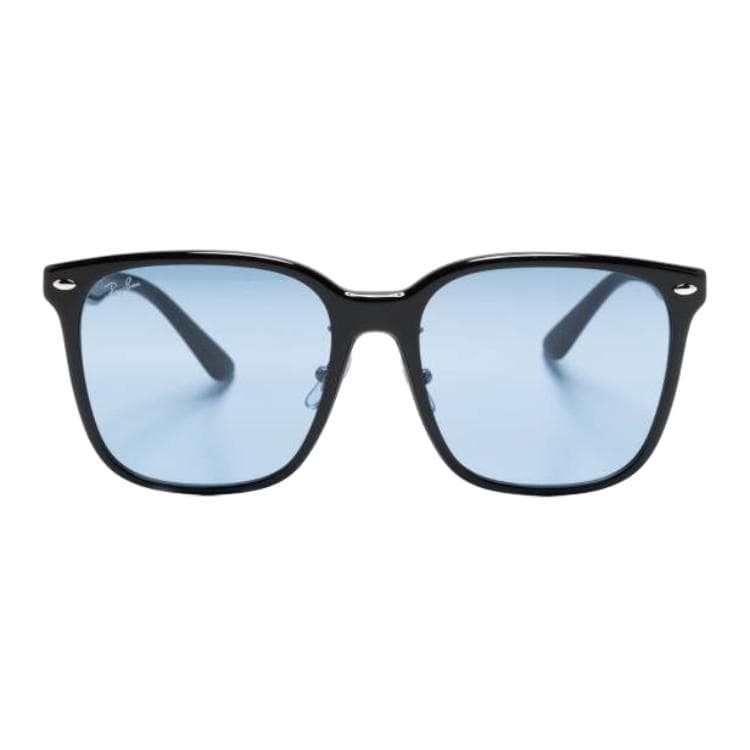 Солнцезащитные очки RayBan Ацетатные Квадратные Солнцезащитные Очки Унисекс Черные - изображение 2