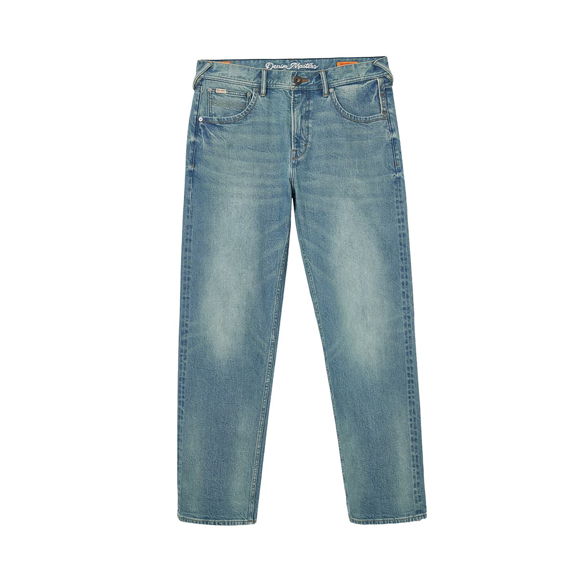 Штаны JACK&JONES Весна-осень модный универсальный классический уличный промытый кошачий ус накладной карман повседневный прямые джинсы мужской - изображение 1