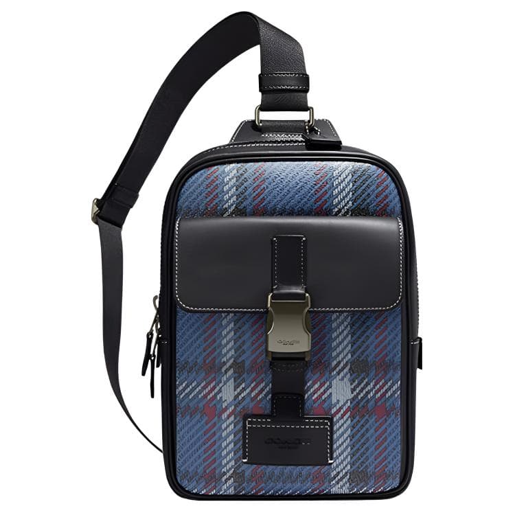 Нагрудная сумка COACH Track 18 Navy Blue - изображение 1
