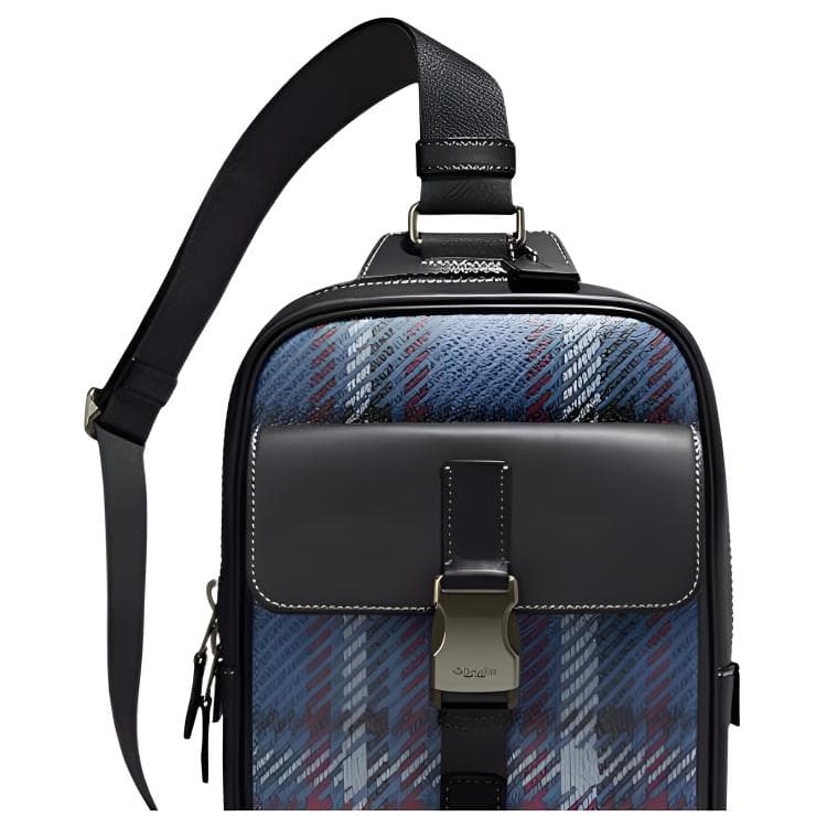 Нагрудная сумка COACH Track 18 Navy Blue - изображение 5