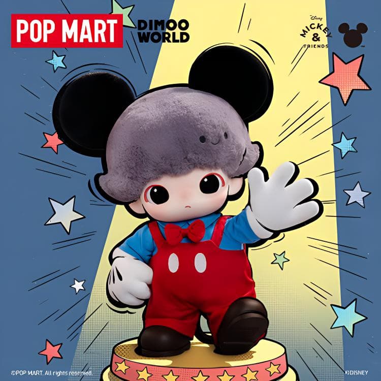 POP MART DIMOO WORLD X Микки Маус Плюшевая Сумка Винил (Vinyl) Трендовые Продукты - изображение 2