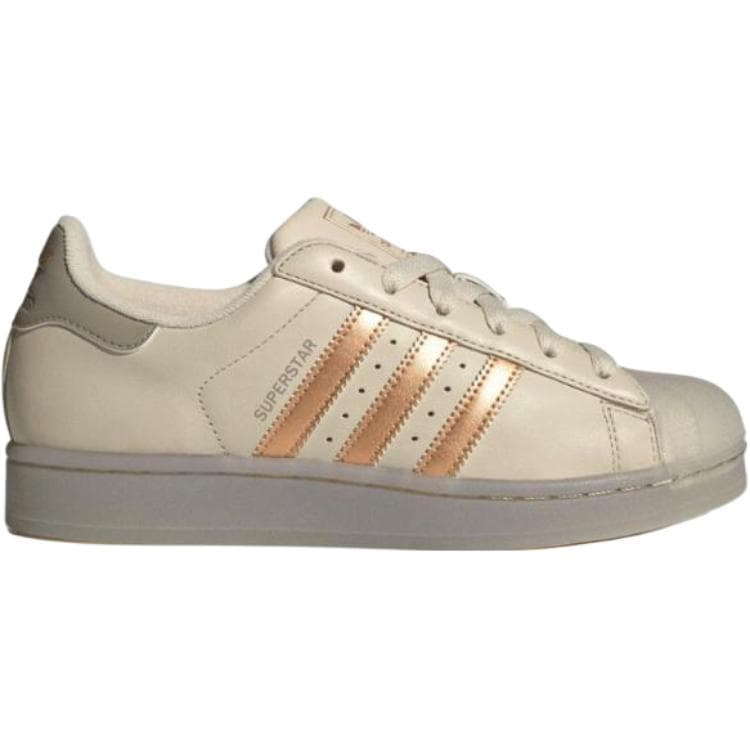 Кроссовки Adidas Originals Superstar 2 Кожа Повседневная Обувь Женская Бежевая - изображение 2