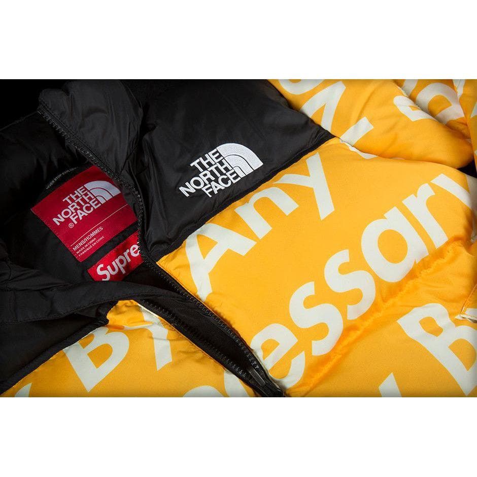 Зимняя куртка Supreme x The North Face Nuptse Jacket Yellow - изображение 2