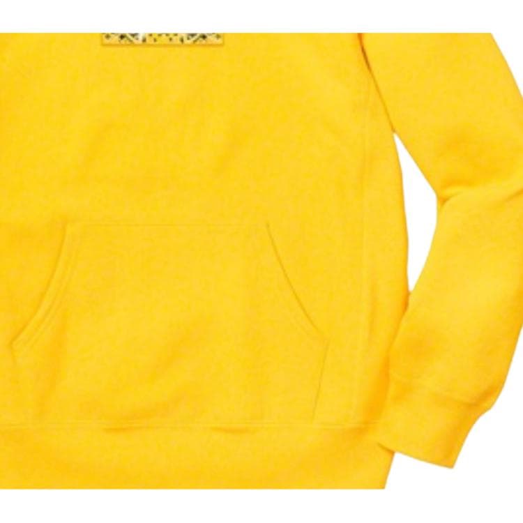 Кофта Supreme Bandana Box Logo Hooded Sweatshirt Yellow - изображение 3