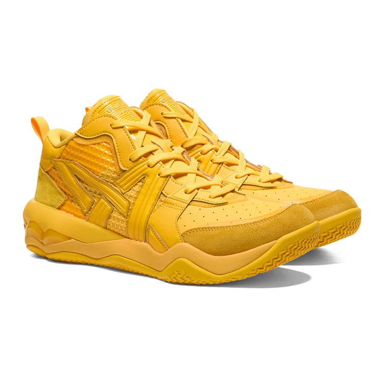 Кроссовки Onitsuka Tiger Tigcourt Амортизация Устойчивость к истиранию Покрытие MID Повседневная обувь Унисекс Желтый - изображение 3