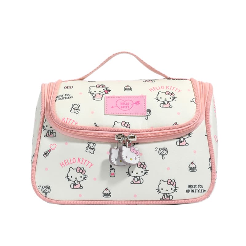 Sanrio Hello Kitty Холст Настольный Косметичка Стандартная (Standard) Женская Розовая - изображение 1