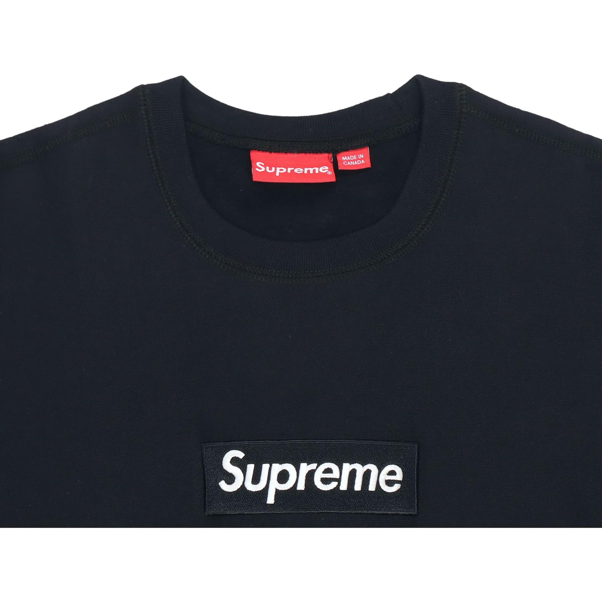 Худи Supreme FW18 Box Logo Crewneck Black - изображение 3