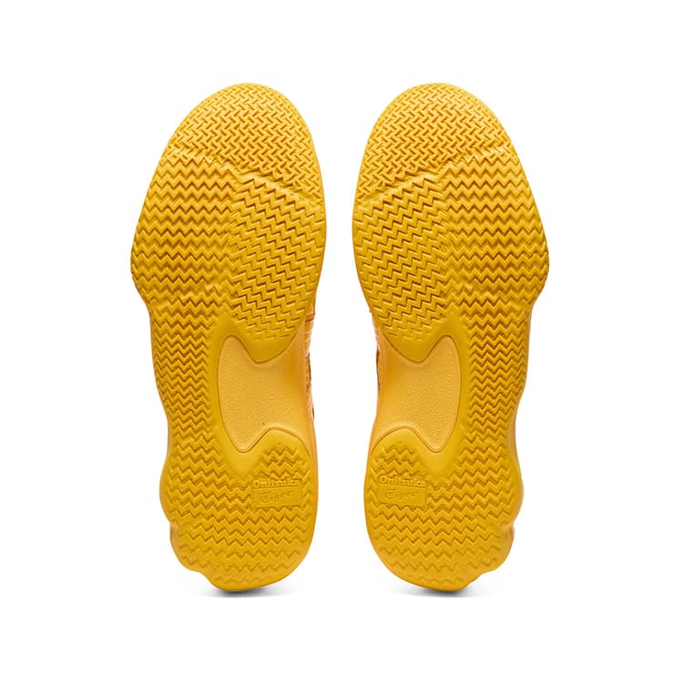 Кроссовки Onitsuka Tiger Tigcourt Амортизация Устойчивость к истиранию Покрытие MID Повседневная обувь Унисекс Желтый - изображение 7
