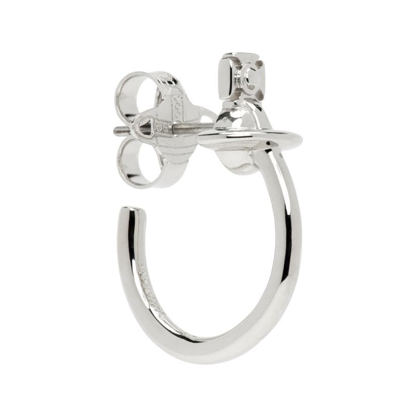 Серьги Vivienne Westwood Латунь Серьги-кольца Унисекс Парный Серебристый - изображение 4
