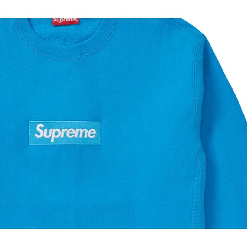 Худи Supreme Box Logo Crewneck Bright Royal - изображение 4