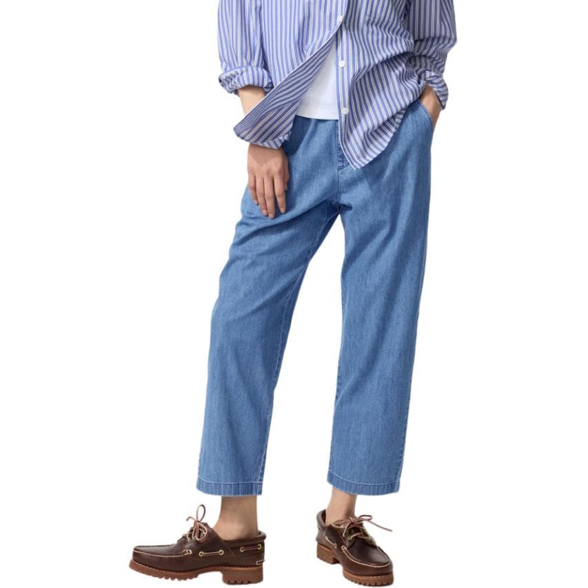 Штаны UNIQLO Королевский синий Женские Джинсы - изображение 1