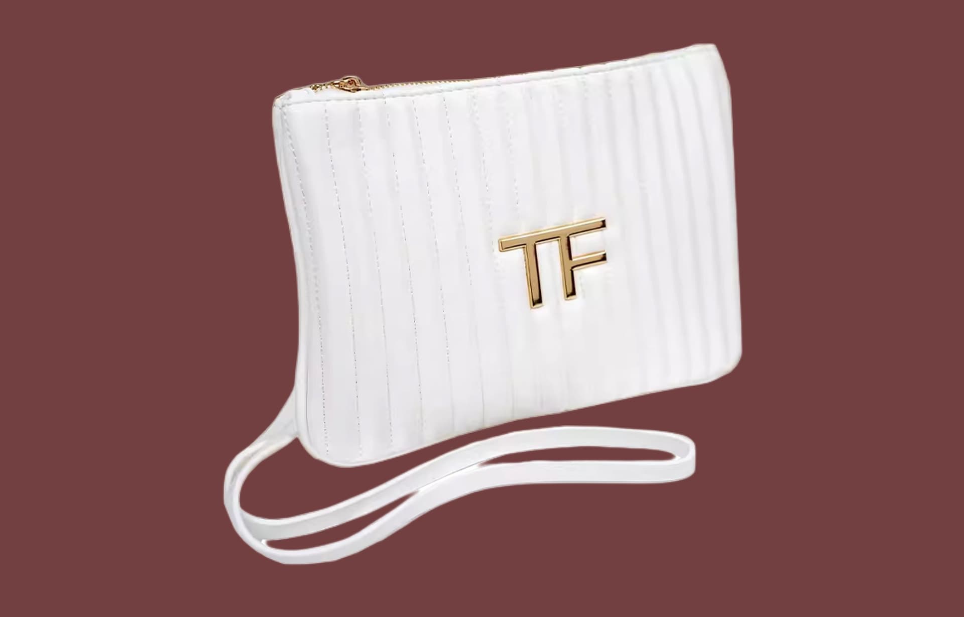 TOM FORD Длинный браслет белый ручной работы косметички - изображение 3
