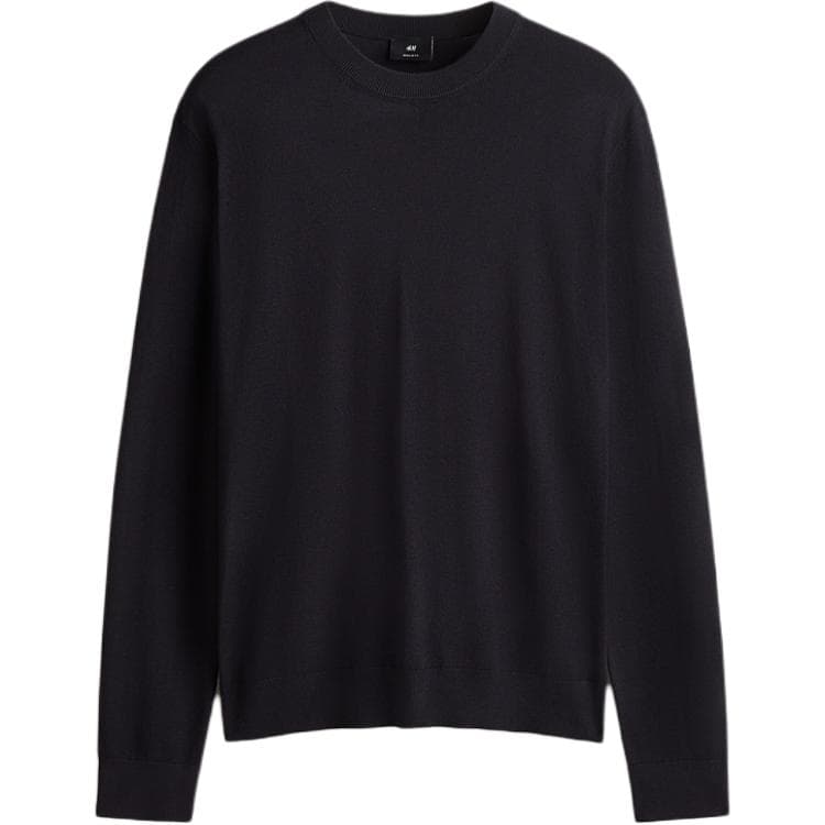 H&M Повседневный Удобный Минималистичный Однотонный Круглый вырез Длинный рукав Трикотаж Мужской - изображение 1