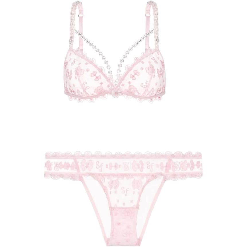 Трусы Victoria's Secret x SUSAN FANG Комплект нижнего белья "Magical Flowers" Женское - изображение 1