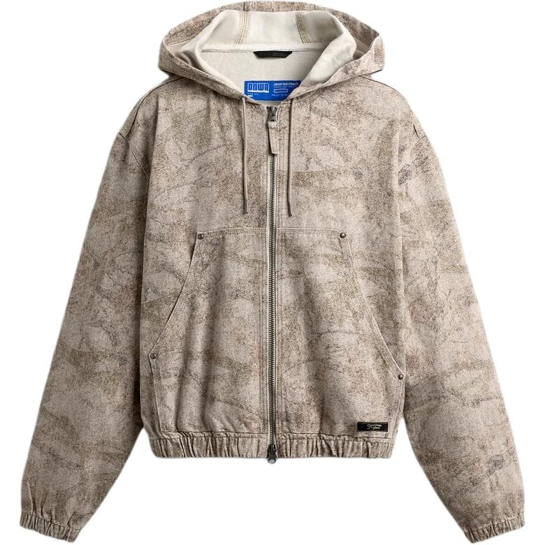Куртка ZARA Casual Hoodie Washed Jacket - изображение 1