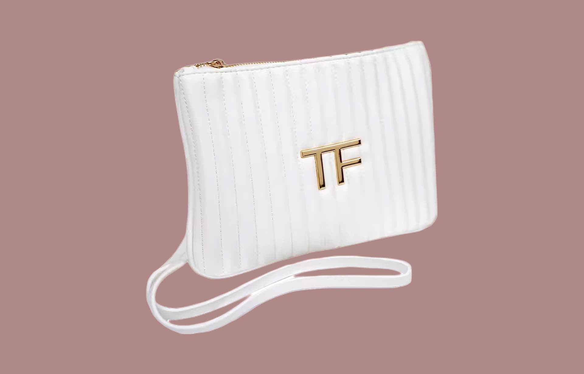 TOM FORD Длинный браслет белый ручной работы косметички - изображение 2