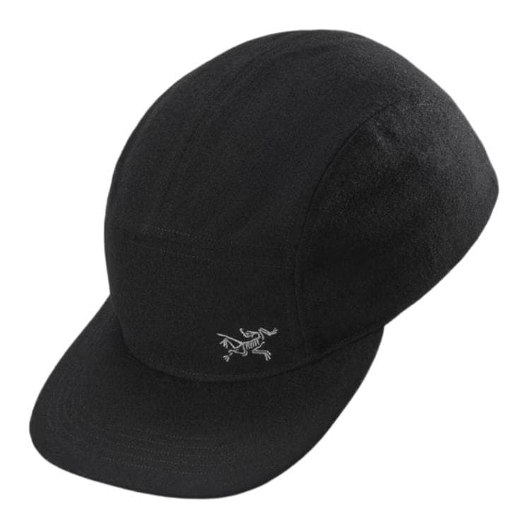 Кепка Arcteryx Однотонная бейсболка с логотипом из шерсти Унисекс Парный Черный - изображение 4