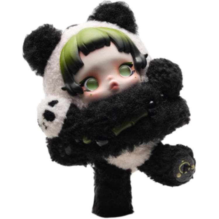 Фигурка POP MART Θ Skullpanda Lazy Bear Мягкая игрушка Украшение Модный тренд Основанные продукты - изображение 2