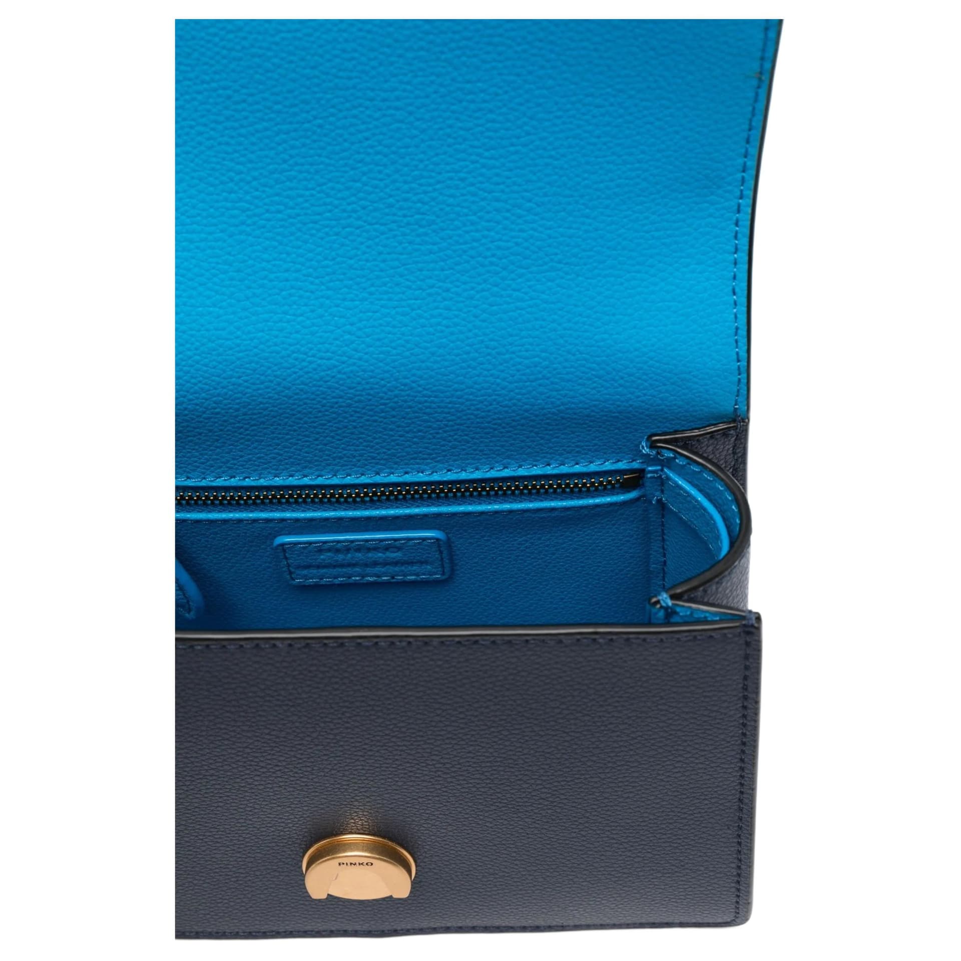 Сумка PINKO Mini Leather Shoulder Bag Blue - изображение 4