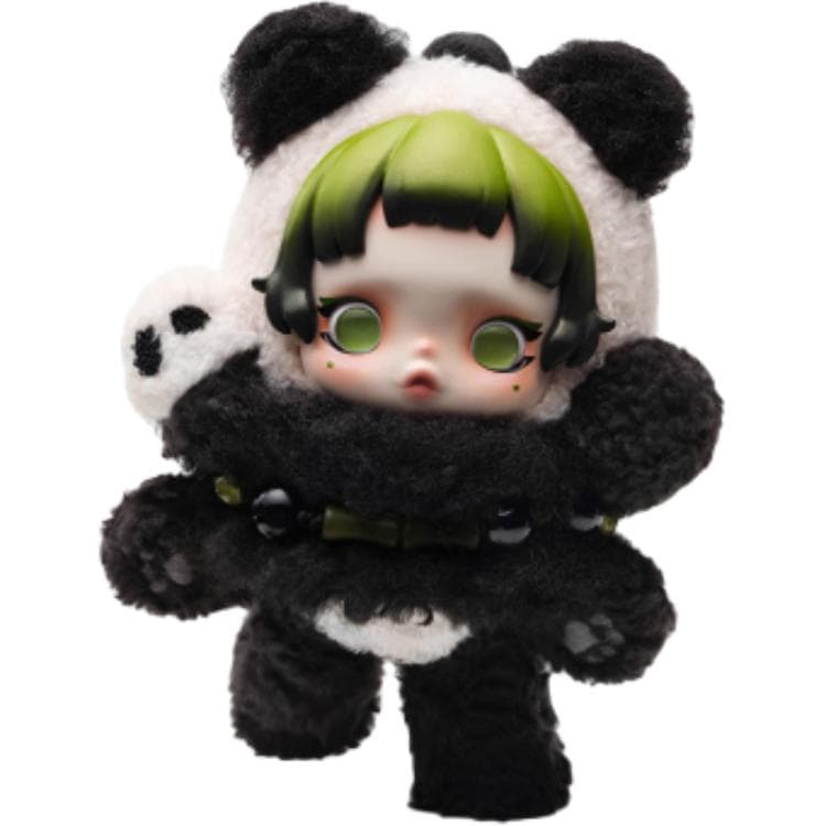 Фигурка POP MART Θ Skullpanda Lazy Bear Мягкая игрушка Украшение Модный тренд Основанные продукты - изображение 3