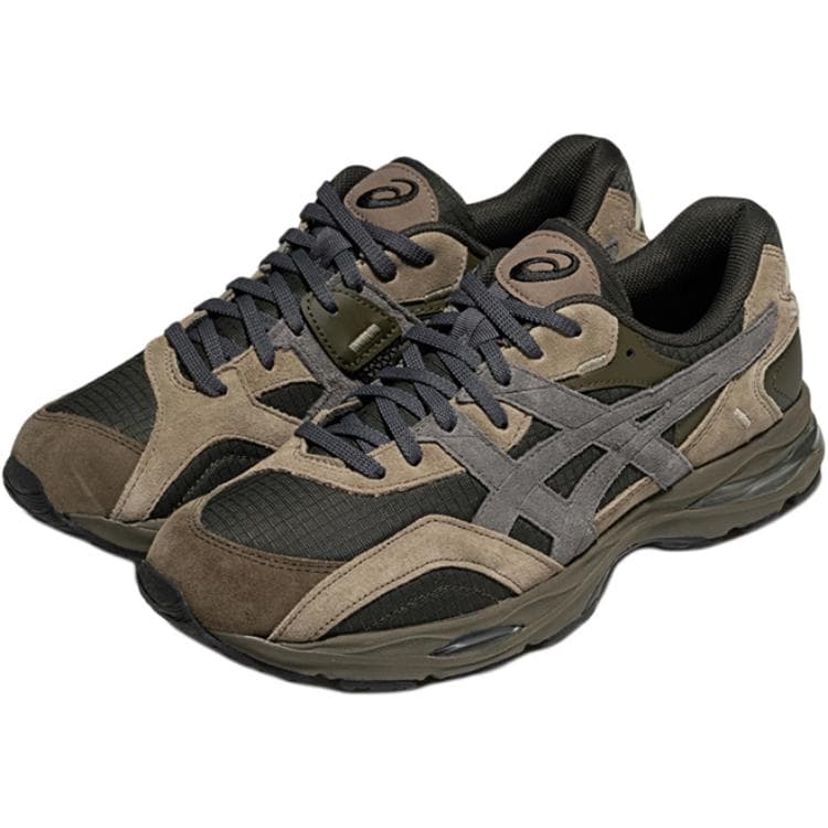 Кроссовки ASICS Гель MC Plus Текстиль Спилок коровьей кожи Модный тренд Устойчивый к истиранию Дышащий Низкий Топ - изображение 2
