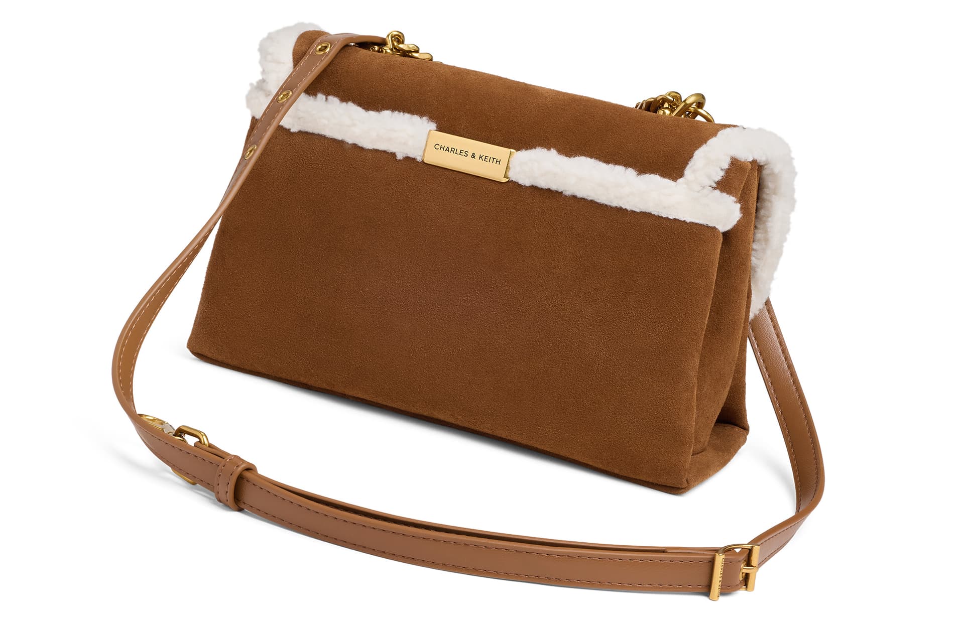 Сумка CHARLES&KEITH Kerry Plush Messenger Bag - изображение 3