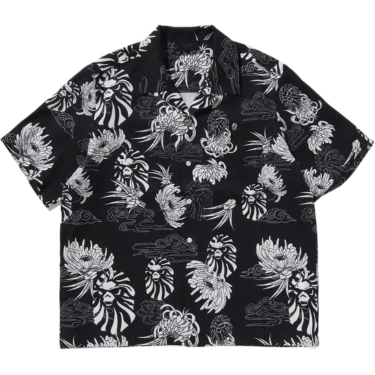 Рубашка A BATHING APE Мужские черные рубашки - изображение 1