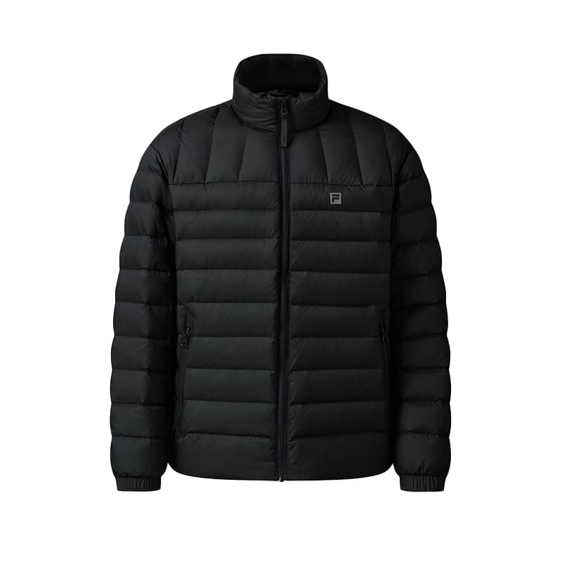 Зимняя куртка FILA Фитнес Пуховик Мужской Глубокий черный - изображение 1