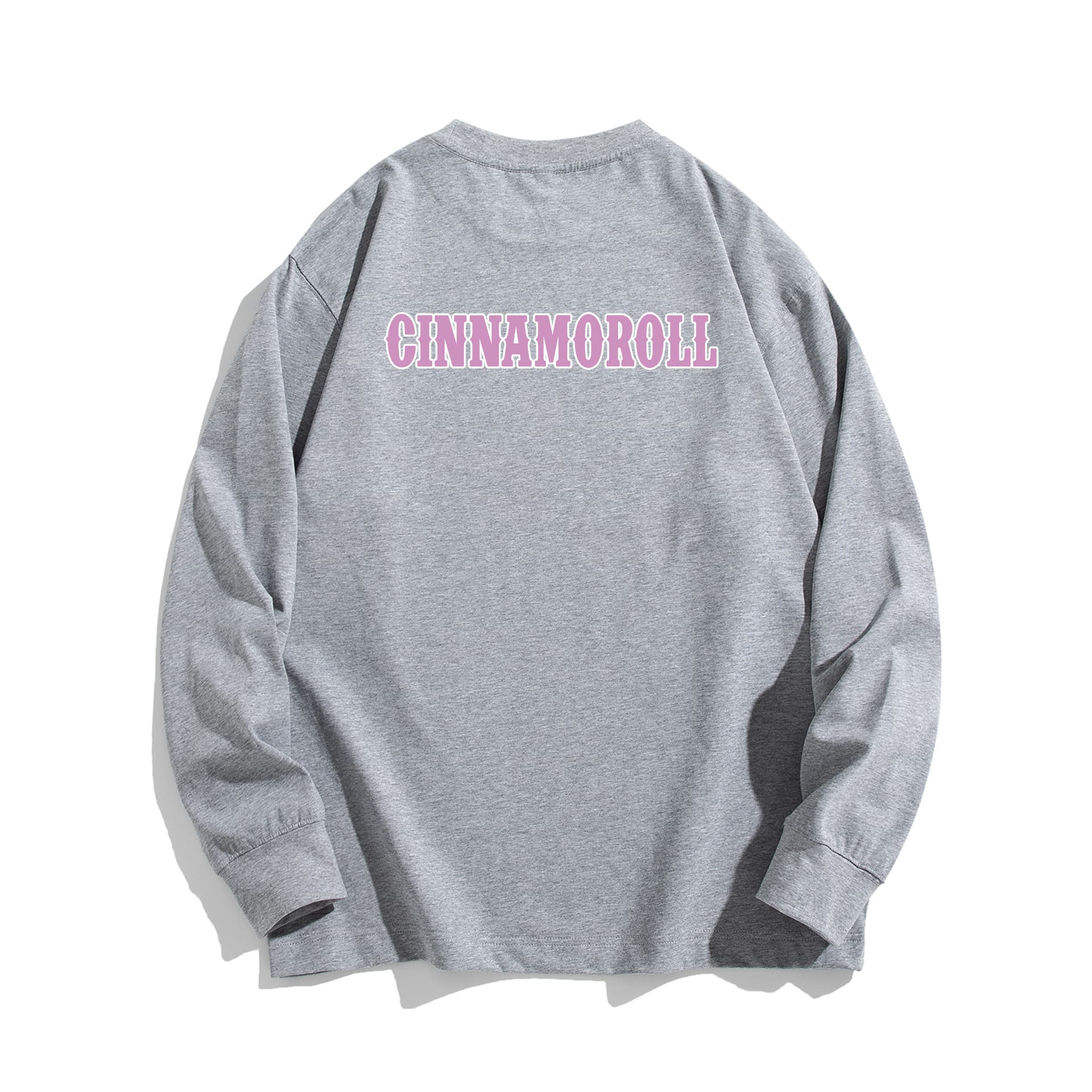 Футболка Sanrio x CINNAMOROLL Классический милый американский модный повседневный универсальный футболка с длинным рукавом унисекс - изображение 2