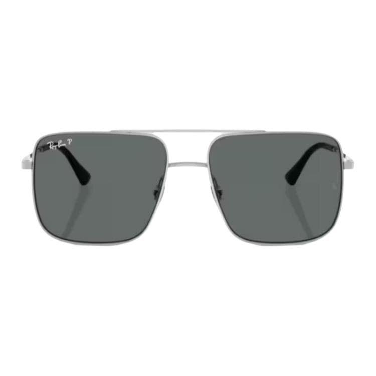 Солнцезащитные очки RayBan Металл Квадратная форма Солнцезащитные очки Унисекс Серебряный - изображение 2