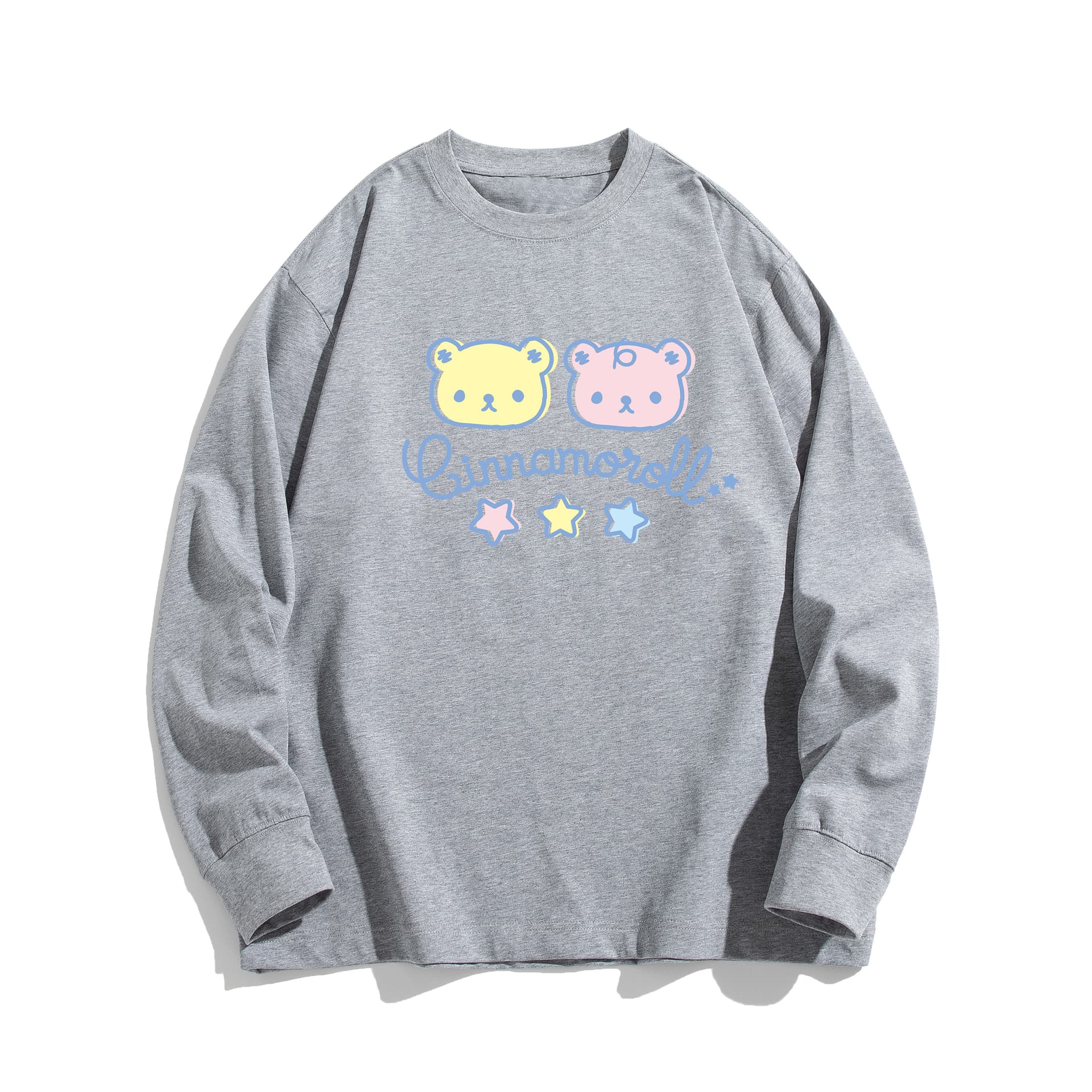 Футболка Sanrio x CINNAMOROLL Удобная модная унисекс футболка с длинным рукавом - изображение 1