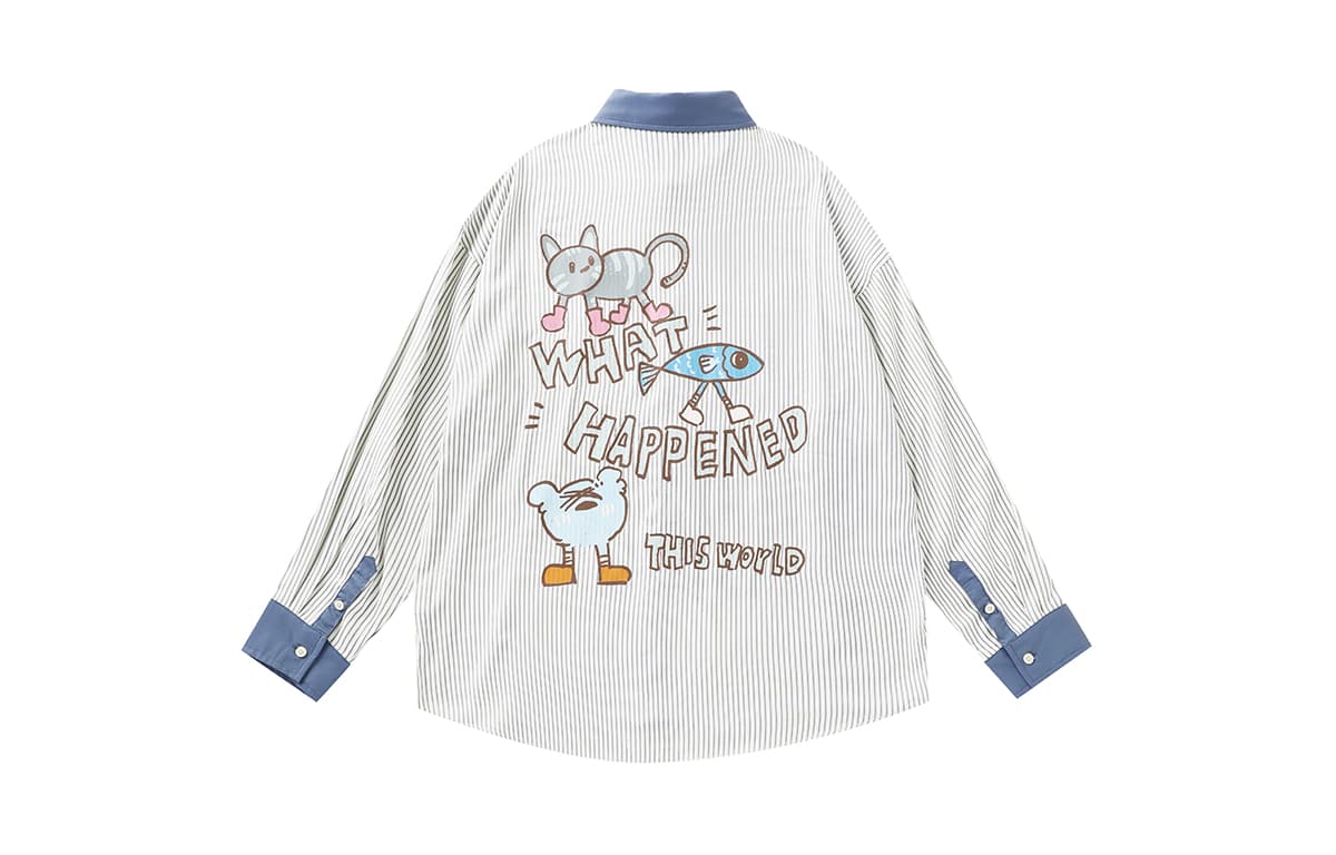 Рубашка LAMLICKA Blue Unisex Рубашки - изображение 2